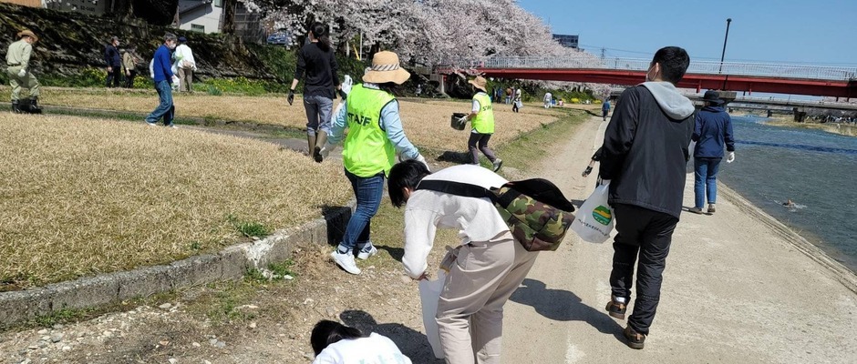 ノリノリcleaning小矢部川公園　清掃活動